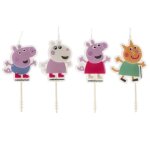 Bougie anniversaire - dekora - peppa pig - pack de 4 - multicolore - 171 cm
