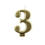 Bougie danniversaire chiffre or clairefontaine au choix 3