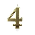 Bougie danniversaire chiffre or clairefontaine au choix 4