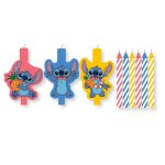 Bougie danniversaire lilo et stitch ange lot de 9 bougies ( pnn97563)