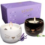 Bougies dcoratives originales en forme de chat coffret de 2 bougies parfumes cadeau pour decoration ...