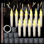 Bougies flottantes - magiques - lot de 12 - tlcommande - led - sres et dcoratives