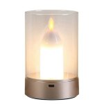 Bougie led rechargeable avec détecteur de mouvement veilleuse petite lampe sans flamme pour décoration ... Bougie led rechargeable avec détecteur de mouvement veilleuse petite lampe sans flamme pour décoration ...