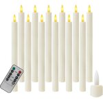 Bougies led sur bougeoir avec tlcommande decoration nol bougie chandelier flamme vacillante table ...