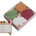 Bougies de no�l (bo�te de 4) - cadeaux de no�l id�aux avec des motifs festifs de bonhommes de neige darbres ...