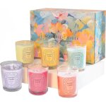 Bougie parfum�es cadeau femme lot de 6 bougies parfum�e de soja coffret bougies parfum�es cadeau pour ...
