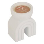 Bougie parfum�e flow 70g pot ciment fleur doranger - atmosphera cr�ateur dint�rieur