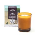 Bougies parfum�es - nature & d�couvertes : bougie terre de tonka naturel 180g