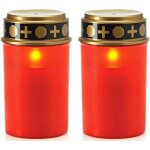 Bougie solaire led pour cimeti�re activation et d�sactivation par capteur intelligent (2 pi�ces)