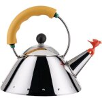 Bouilloire - alessi - 90931 y - design jaune - 100 cl - compatible induction