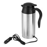 Bouilloire chauffante lectrique en acier inoxydable pour voiture 750 ml 12 v pour allume - cigare