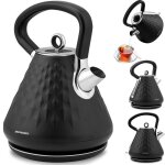 Bouilloire �lectrique - janshop - 17l - noir - couvercle amovible - pieds antid�rapants - base pivotante ...