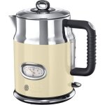 Bouilloire electrique[design vintage premium]retro crme(17l2400webullition rapidejauge temprature rtromarqu ...