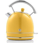 Bouilloires �lectriques - fleuve - bouilloire r�tro 18l 3000w inox sans bpa jaune vintage arr�t auto ...