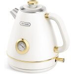 Bouilloires lectriques - fleuve - bouilloire lectrique rtro inox blanc perle 17l 2200w thermomtre ...