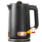 Bouilloire �lectrique1500w chauffage rapide sans bpa en acier inoxydable 304 parfait pour la famille ...