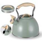Bouilloire inox 3 lbouilloire sifflantepoignée résistante à la chaleur gaz i pour thé et café couleur: ... Bouilloire inox 3 lbouilloire sifflantepoignée résistante à la chaleur gaz i pour thé et café couleur: ...