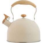 Bouilloire sifflante en inox thire 25 l compatible gaz et induction nettoyage facile