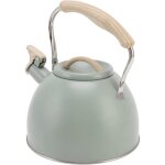 Bouilloire � th� 3l pour cuisini�re th�i�re sifflante en acier inoxydable avec poign�e pour induction ...