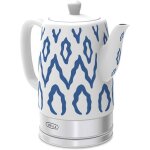 Bouilloire et thire bouilloire en cramique avec base pivotante entirement amoviblefonction d?arrt ...