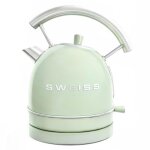 Bouilloire vintage - sweiss - ktl7 - 2200 w - 18 l - socle 360 - vert