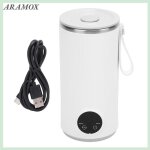 Bouilloire de voyage en acier inoxydable bouilloire �lectrique de voyage rechargeable 400ml 55�c chaudi�re ...