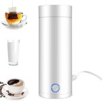 Bouilloire de voyage portable petite bouilloire �lectrique de 400 ml tasse chauffante �lectrique 3 en ...