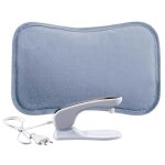 Bouillotte electrique bleue avec pochette chauffe - mains