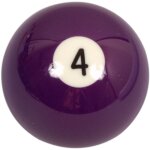 Boule de billard - aramith - no. 4 - 57. 2mm - résine phénolique - couleur violet Boule de billard - aramith - no. 4 - 57. 2mm - résine phénolique - couleur violet