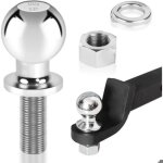 Boule dattelage 50 mm - kzq - remorque - acier inoxydable - 35 tonnes - installation facile