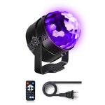 Boule disco uking - uv led boule magique lumires de fte - avec tlcommande contrle pour dj show concert ...