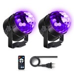 Boule disco uking - uv led boule magique lumires de fte - avec tlcommande contrle pour dj show concert ...