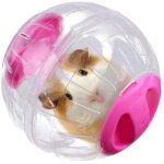 Boule dexercice - non spcifi - hamster - rose - plastique - 12 cm