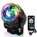 Boule  facettes led usb pour enfants lumire disco effets de lumire 7 couleurs contrles par la musique ...