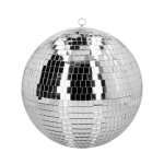Boule � facettes miroir disco 50cm argent gris argent