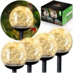 Boules lumineuses solaires - ilumen - ls - 103 - lot de 4 - led - ipx4
