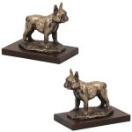 Bouledogue fran�ais - statuette de chien figurine silhouette de chien troph�e pour une exposition canine ...