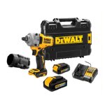 Boulonneuse � chocs 1 / 2?? dewalt dcf891ehgt - qw brushless 812 nm - powerstack xr 18v 2x1. 7 / 5ah ...