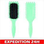Brosse coiffante - zisonix - bounce curl brush - poils de sanglier - pour cheveux �pais - mixte