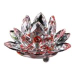 Bouquet de fleurs de lotus en cristal - artisanat objet dcoration moderne intrieure - accessoires deco ...