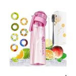 Bouteille 650ml air gourde avec 7 sul saveur gout pods gourde sport paille sans bpa 0 sucres tritan bouteille ...