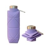 Bouteille deau pliable et rutilisable en silicone de 700ml tasse portable anti - fuite pour camping ...