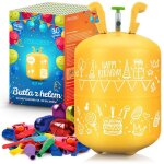 Bouteille dh�lium jetable - janshop - 020 m3 - 30 ballons inclus - 40 m de ruban - ballons 23 cm - normes ...
