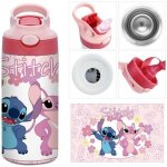 Bouteille isotherme stitch - thermos 350ml gourde avec paille gourdes sans bpa gourde enfant & adulte ...