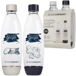 Bouteilles pour sodastream - sodastream - fuse ginger - lot de 2x1l - sans bpa - rsistantes chaleur ...