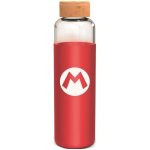 Bouteille - stor - super mario bros - en verre avec manchon silicone - rutilisable - 585 ml