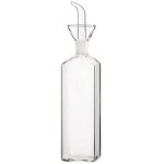 Bouteille en verre avec bec verseur pour huile d?olive ou vinaigre label