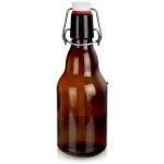 Bouteille en verre avec clip - orion - 340 ml - verre fonc� - fermeture �tanche