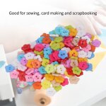 Boutons de couture - akozon - boutons de fleurs - blanc - 13 x 13 cm