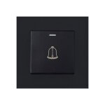 Bouton sonnette extrieur 220 - 250v - panneau verre tremp tanche sans fil - diamtre 338 pouces